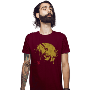Daily_Deal_Shirts Fitted Shirts, Mens / Small / Maroon DevilMask