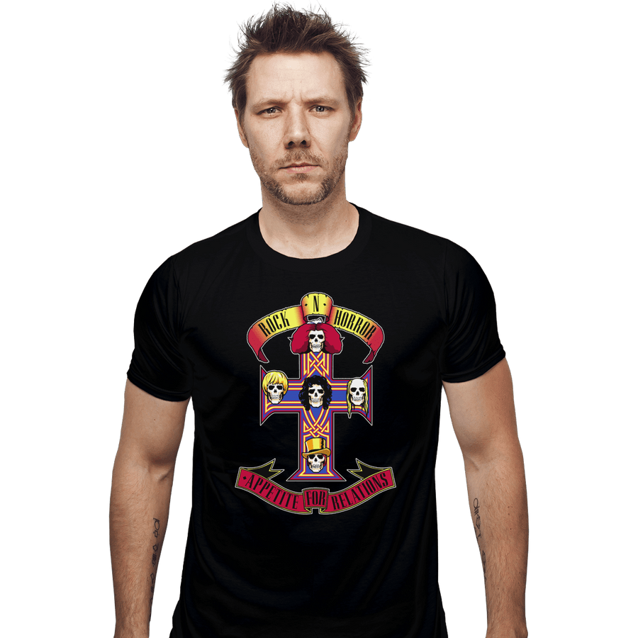Shirts Fitted Shirts, Mens / Small / Black Rock N Horror