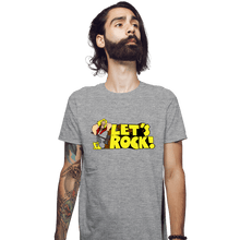 Load image into Gallery viewer, Secret_Shirts Fitted Shirts, Mens / Small / Sports Grey Let&#39;s Rock
