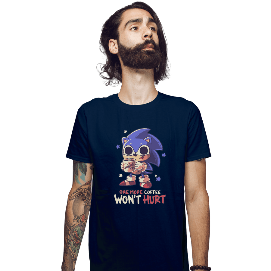 Shirts Fitted Shirts, Mens / Small / Navy One More Coffee