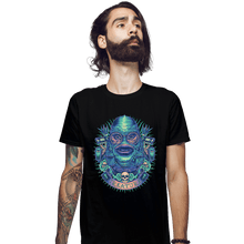 Load image into Gallery viewer, Shirts Fitted Shirts, Mens / Small / Black Neon Creature
