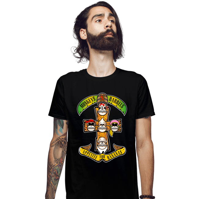Secret_Shirts Fitted Shirts, Mens / Small / Black Appetite For Bananas
