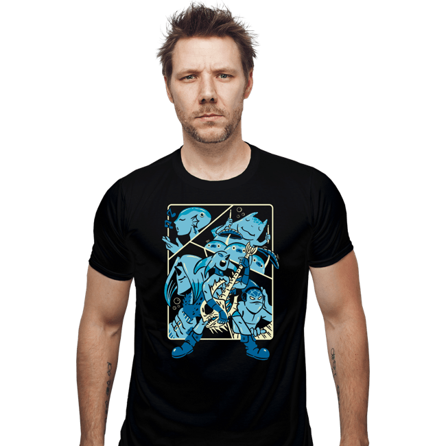 Daily_Deal_Shirts Fitted Shirts, Mens / Small / Black Underwater Jam