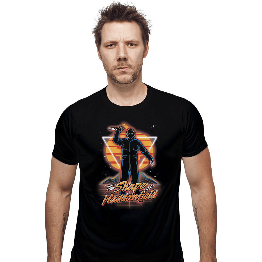 Shirts Fitted Shirts, Mens / Small / Black Retro Haddonfield Shape