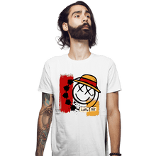 Load image into Gallery viewer, Daily_Deal_Shirts Fitted Shirts, Mens / Small / White Luffy 182
