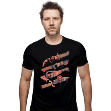 Load image into Gallery viewer, Daily_Deal_Shirts Fitted Shirts, Mens / Small / Black Knife Killers
