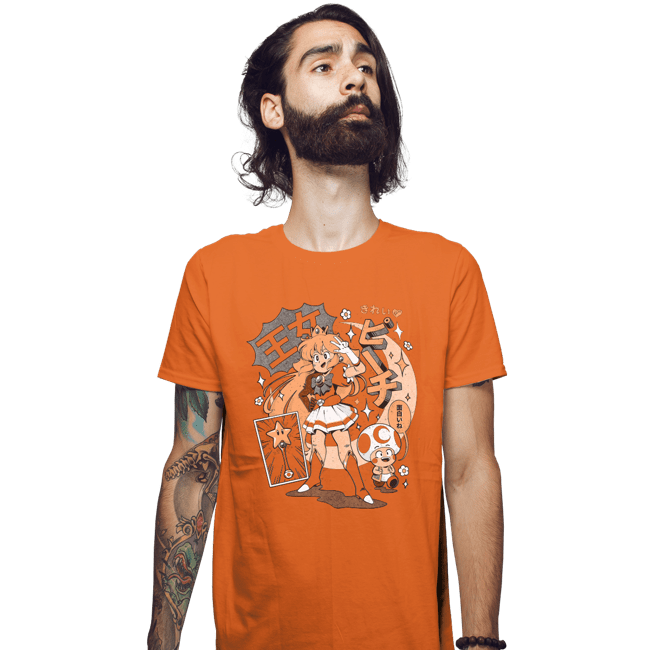 Daily_Deal_Shirts Fitted Shirts, Mens / Small / Orange Magic Princess
