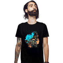 Load image into Gallery viewer, Daily_Deal_Shirts Fitted Shirts, Mens / Small / Black Soul Of The Black Mage
