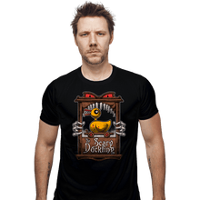 Load image into Gallery viewer, Daily_Deal_Shirts Fitted Shirts, Mens / Small / Black The Scary Duckling
