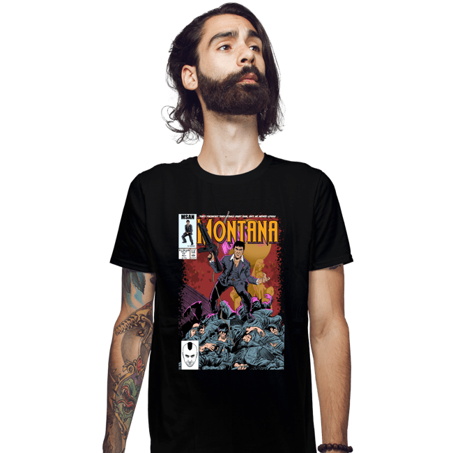 Secret_Shirts Fitted Shirts, Mens / Small / Black Montana Comics.