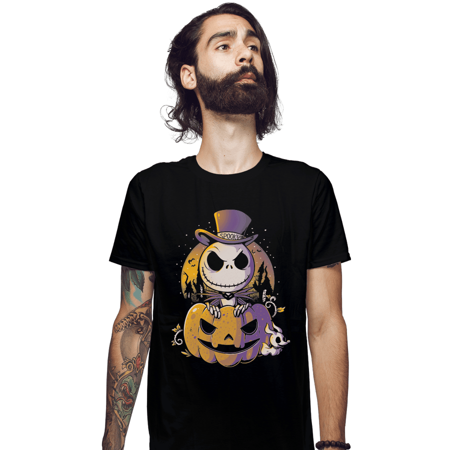 Shirts Fitted Shirts, Mens / Small / Black Spooky Jack