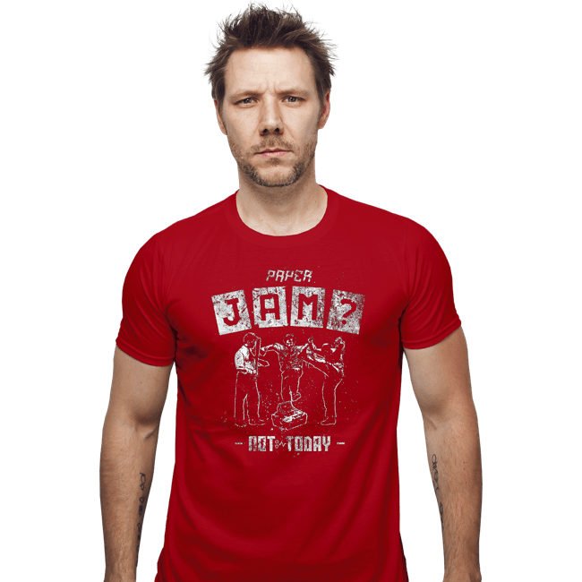 Daily_Deal_Shirts Fitted Shirts, Mens / Small / Red Paper Jam