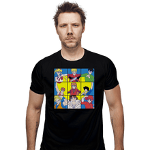 Load image into Gallery viewer, Daily_Deal_Shirts Fitted Shirts, Mens / Small / Black The Anime Heart Of A 90s Kid

