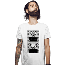Load image into Gallery viewer, Secret_Shirts Fitted Shirts, Mens / Small / White Pinky And Brain Mugshot
