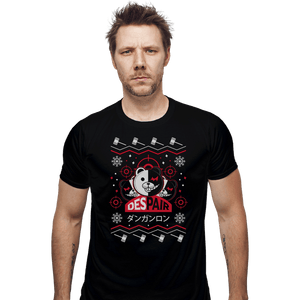 Shirts Fitted Shirts, Mens / Small / Black Despair Kuma Ugly Christmas Sweater
