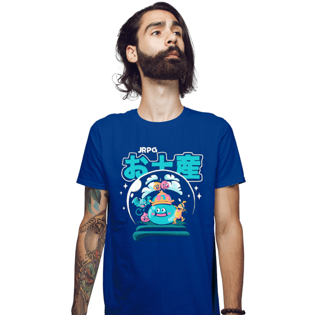 Shirts Fitted Shirts, Mens / Small / Royal Blue JRPG Souvenir Slimes
