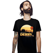 Load image into Gallery viewer, Shirts Fitted Shirts, Mens / Small / Black Welcome To Derry
