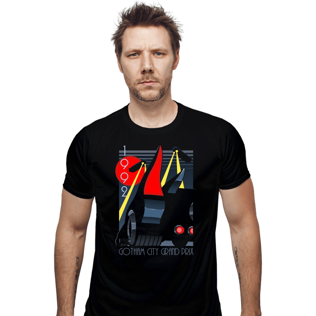 Daily_Deal_Shirts Fitted Shirts, Mens / Small / Black Gotham Grand Prix