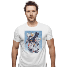 Load image into Gallery viewer, Shirts Fitted Shirts, Mens / Small / White Nu Watercolor
