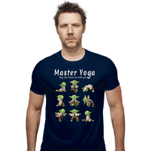 Load image into Gallery viewer, Secret_Shirts Fitted Shirts, Mens / Small / Navy Master Yoga!
