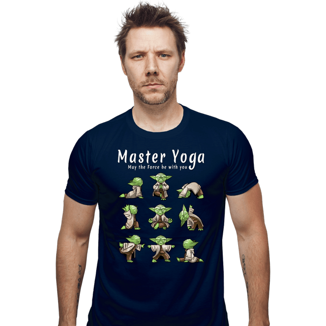 Secret_Shirts Fitted Shirts, Mens / Small / Navy Master Yoga!