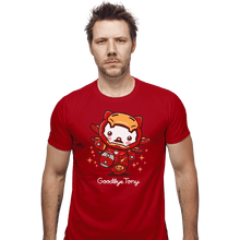 Load image into Gallery viewer, Shirts Fitted Shirts, Mens / Small / Red Goodbye Tony
