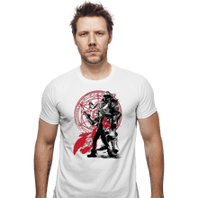 Load image into Gallery viewer, Shirts Fitted Shirts, Mens / Small / White The Fullmetal Alchemist
