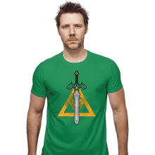 Load image into Gallery viewer, Daily_Deal_Shirts Fitted Shirts, Mens / Small / Irish Green The Sword

