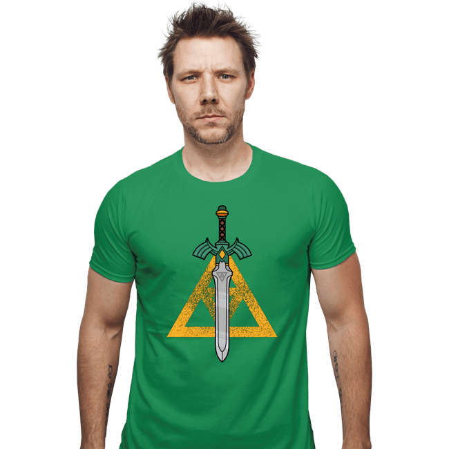 Daily_Deal_Shirts Fitted Shirts, Mens / Small / Irish Green The Sword