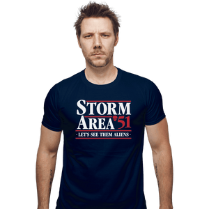 Shirts Fitted Shirts, Mens / Small / Navy Storm Area 51