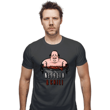 Load image into Gallery viewer, Secret_Shirts Fitted Shirts, Mens / Small / Charcoal Netflix And Chili
