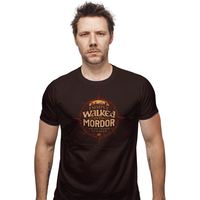 Shirts Fitted Shirts, Mens / Small / Dark Chocolate I Simply Walked