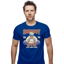 Load image into Gallery viewer, Daily_Deal_Shirts Fitted Shirts, Mens / Small / Royal Blue Borkout Gym
