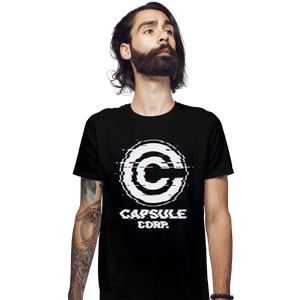 Shirts Fitted Shirts, Mens / Small / Black Ddjvigo's Glitch Capsule Corp