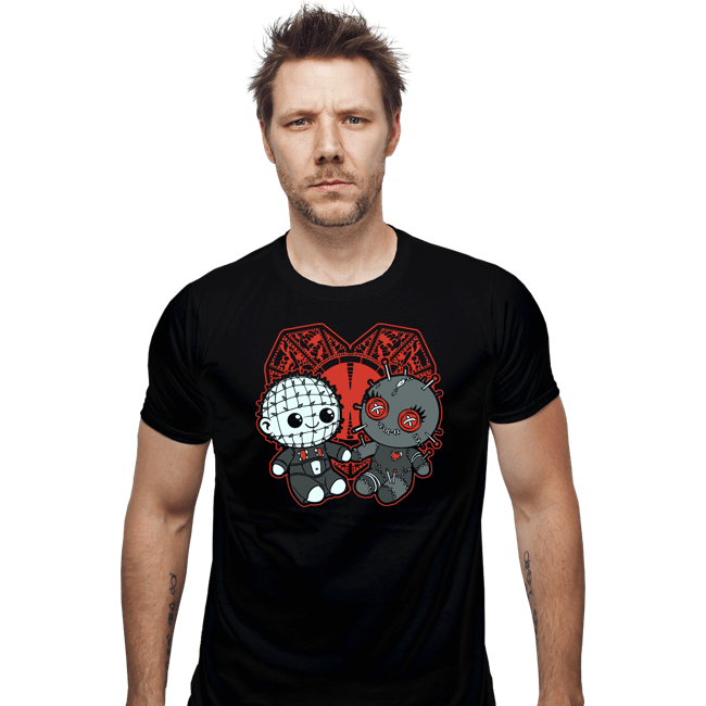 Daily_Deal_Shirts Fitted Shirts, Mens / Small / Black Pinhead Love