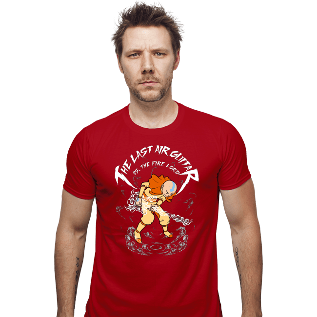 Daily_Deal_Shirts Fitted Shirts, Mens / Small / Red The Last Air Guitar