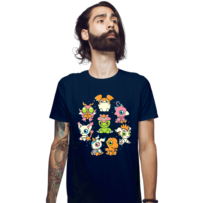 Secret_Shirts Fitted Shirts, Mens / Small / Navy Digi-Cute!