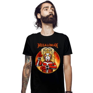 Shirts Fitted Shirts, Mens / Small / Black Megaloman