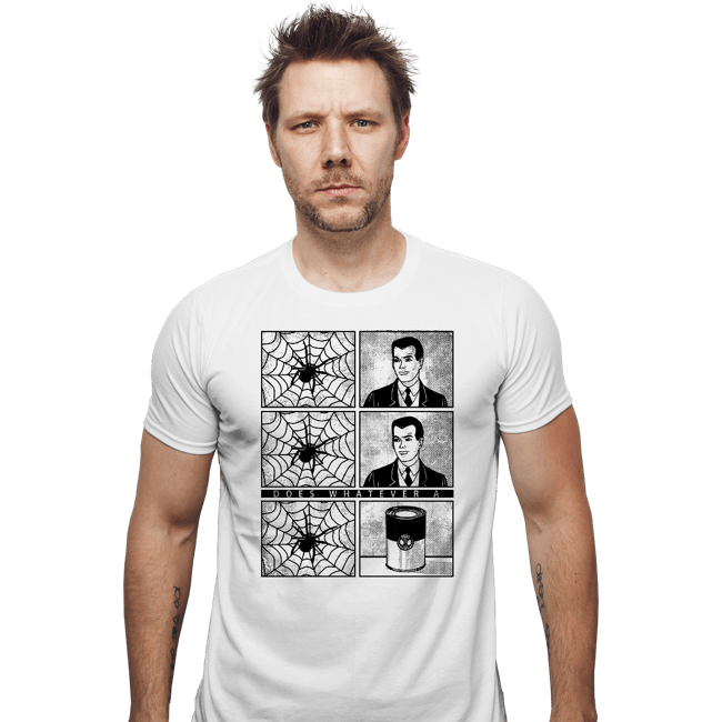 Secret_Shirts Fitted Shirts, Mens / Small / White Spider Can