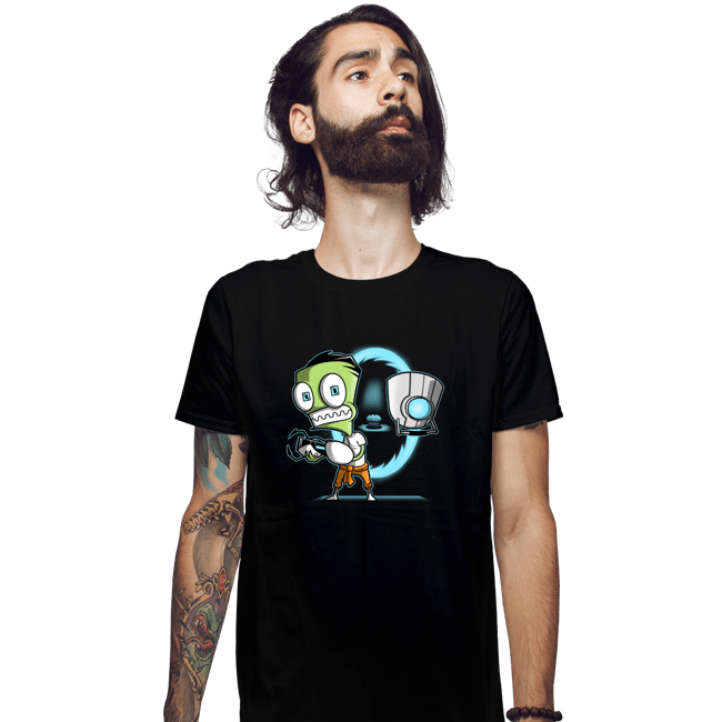 Shirts Fitted Shirts, Mens / Small / Black The Cupcake Is A Lie