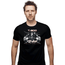 Load image into Gallery viewer, Shirts Fitted Shirts, Mens / Small / Black T-800 Gym
