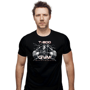 Shirts Fitted Shirts, Mens / Small / Black T-800 Gym