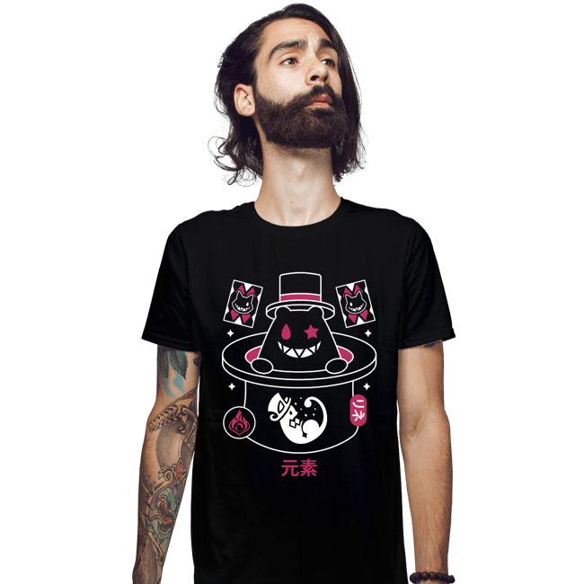 Secret_Shirts Fitted Shirts, Mens / Small / Black Magician Hat Monster