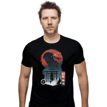 Load image into Gallery viewer, Shirts Fitted Shirts, Mens / Small / Black Samurai Warrior
