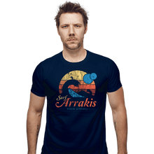 Load image into Gallery viewer, Secret_Shirts Fitted Shirts, Mens / Small / Navy Surfing Arrakis
