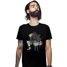 Load image into Gallery viewer, Shirts Fitted Shirts, Mens / Small / Black Howl Watercolor
