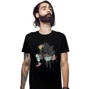 Shirts Fitted Shirts, Mens / Small / Black Howl Watercolor