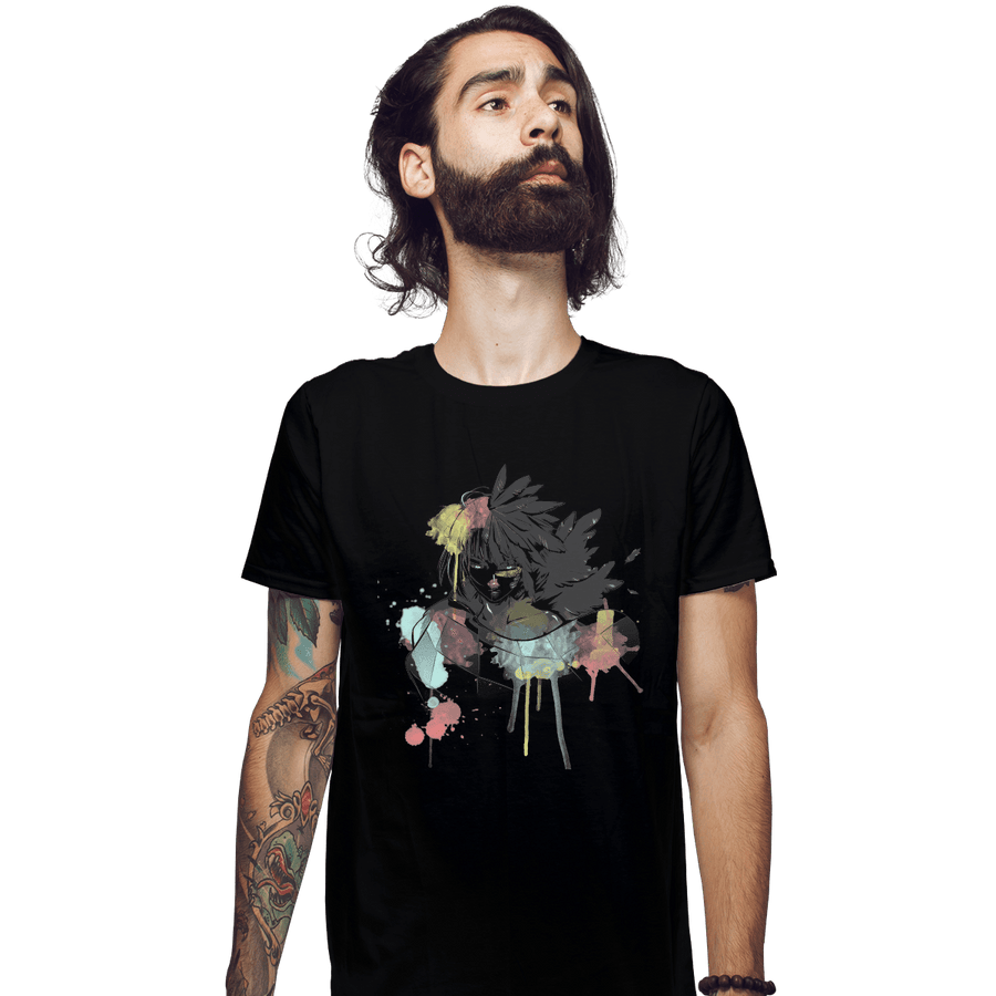 Shirts Fitted Shirts, Mens / Small / Black Howl Watercolor