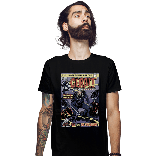Secret_Shirts Fitted Shirts, Mens / Small / Black Mage Comics
