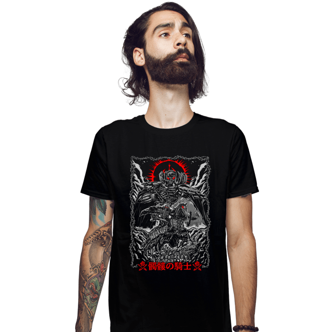 Daily_Deal_Shirts Fitted Shirts, Mens / Small / Black The Quest Of Skull Knight